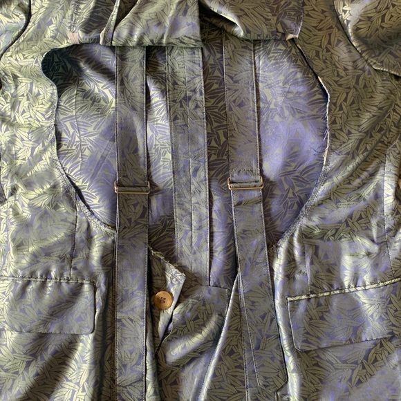 NWT homme plus cut & slash front with straps feather print jacket - Picture 10 of 13